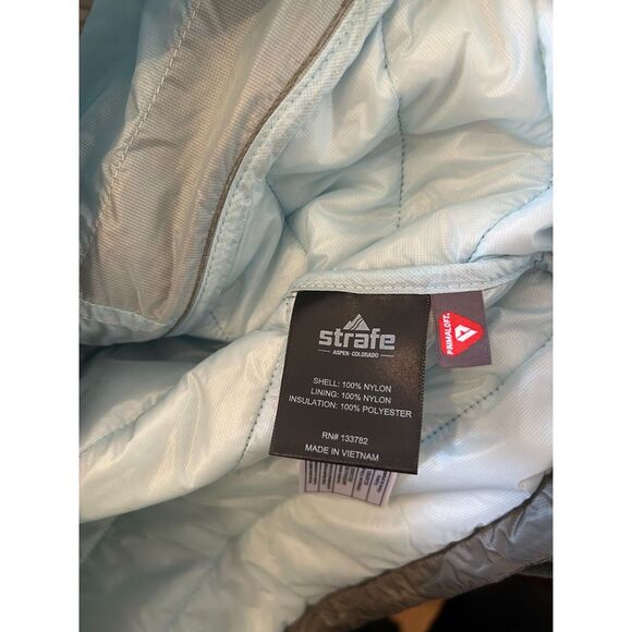Strafe Aero Recon lightweight Insulated pullover Hoodie Womens Jacket Gray Small - Picture 3 of 7